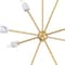 Designers Fountain Star Dust 8-Light Brushed Gold with Natural Marble Accents Mid-Century Modern Sputnik Chandelier D304C-8CH-BG - alternate 5